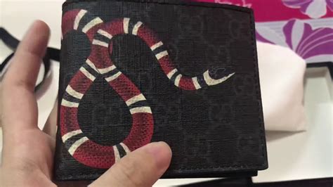 how do you know if a gucci wallet is real|authentic gucci snake wallet.